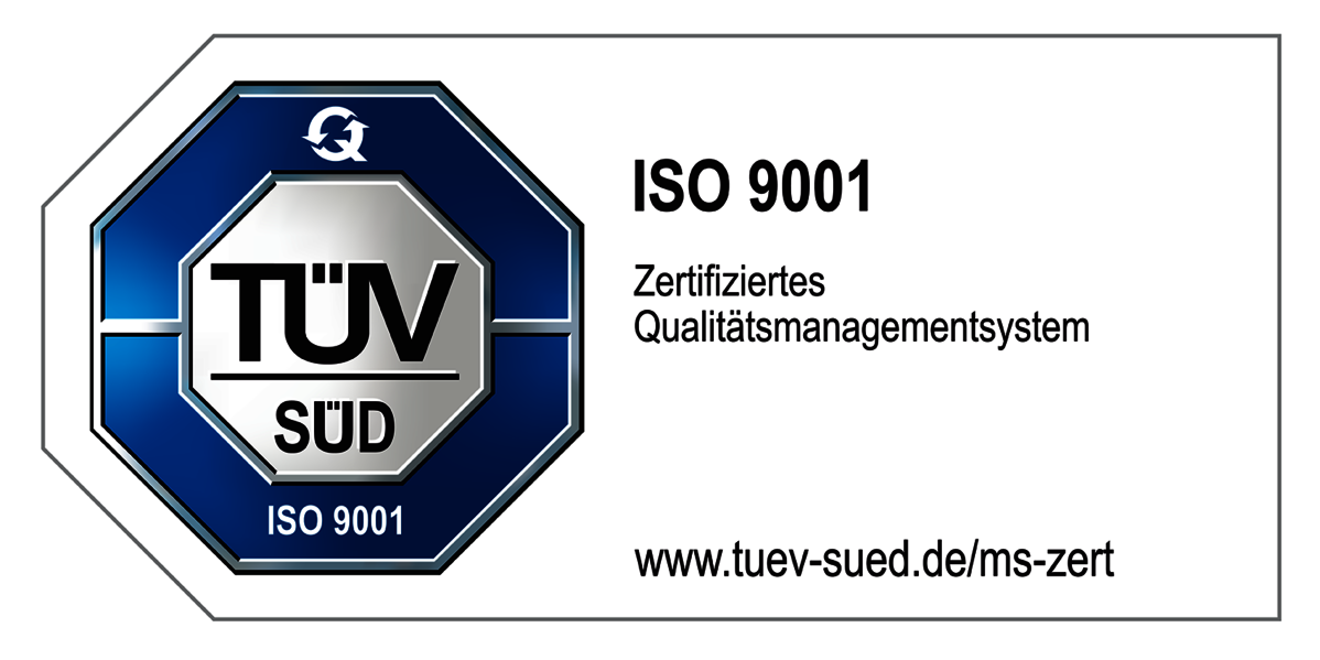 Certificat TÜV Süd ISO 9001